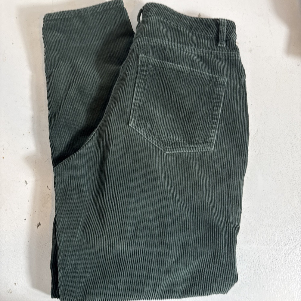 ASOS Corduroy Mens 30x32 Green Pants Casual Five Pocket